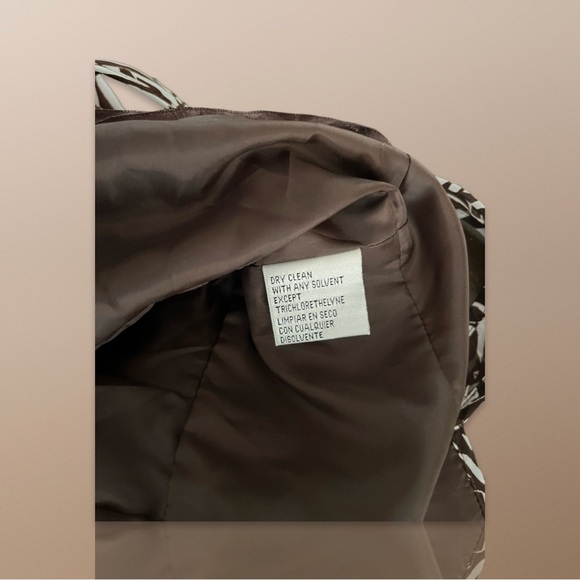 EVAN PICONE Women's Brown , White ,Sleeveless A Line Dress Size 8. - Picture 7 of 7